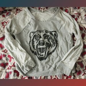 Free People Embroidered Bear Sweater